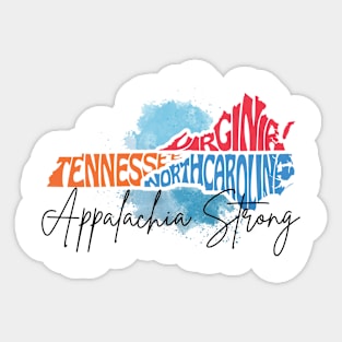 Hurricane Helene Virginia Tennessee North Carolina Appalachia Strong Sticker